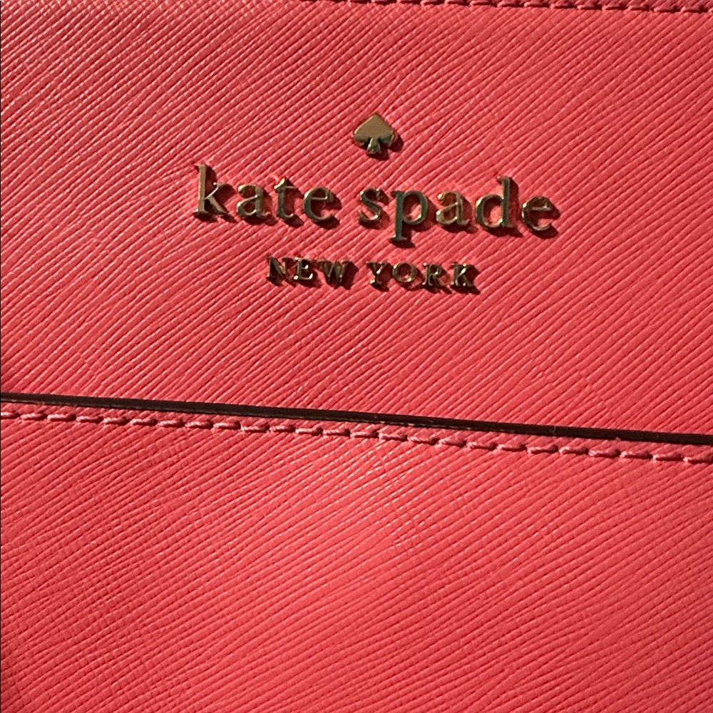 Kate Spade Stacie Bubblegum Pink Laptop Tote and Wallet - Picture 2 of 6